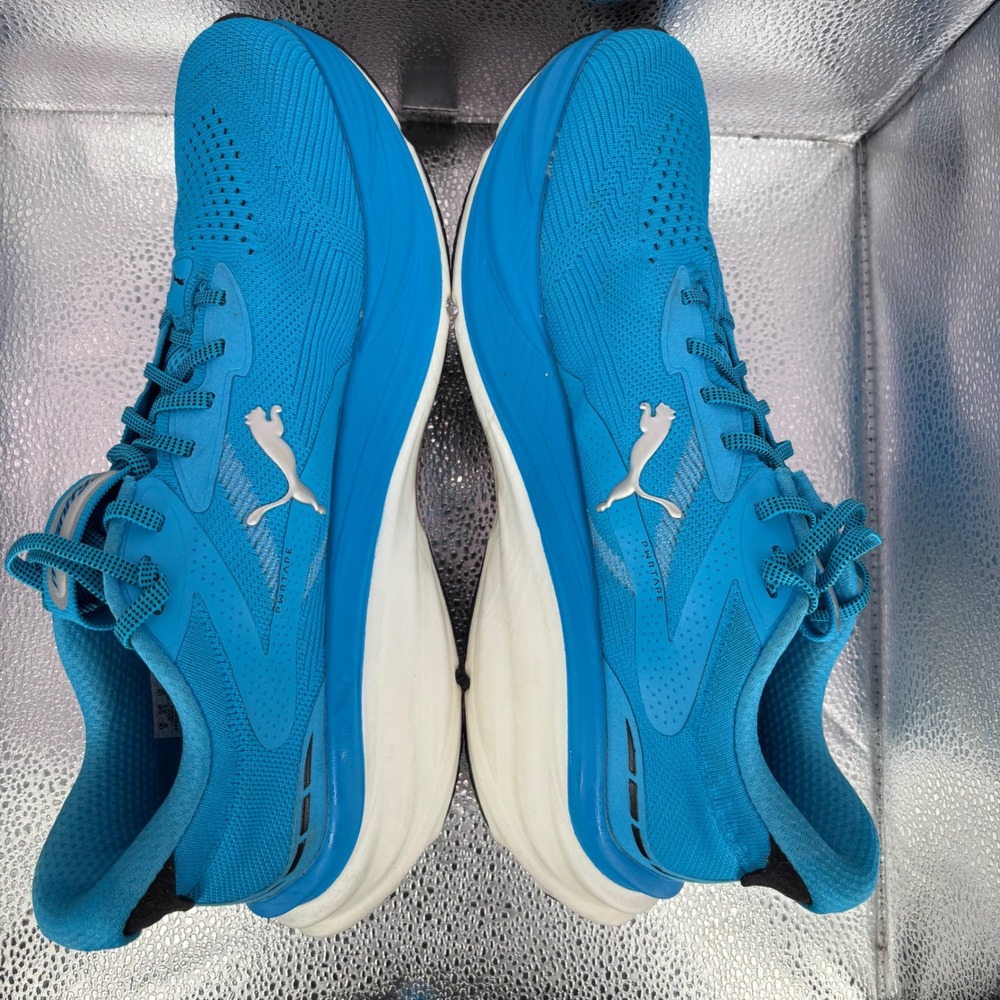 Puma Magnify Nitro 2 Mens Running Shoes Blue Silver 311046-05 Size 10 - Picture 5 of 7